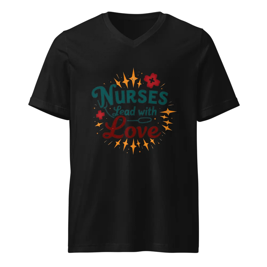Nurse's Love V-Neck Tee product image (1)