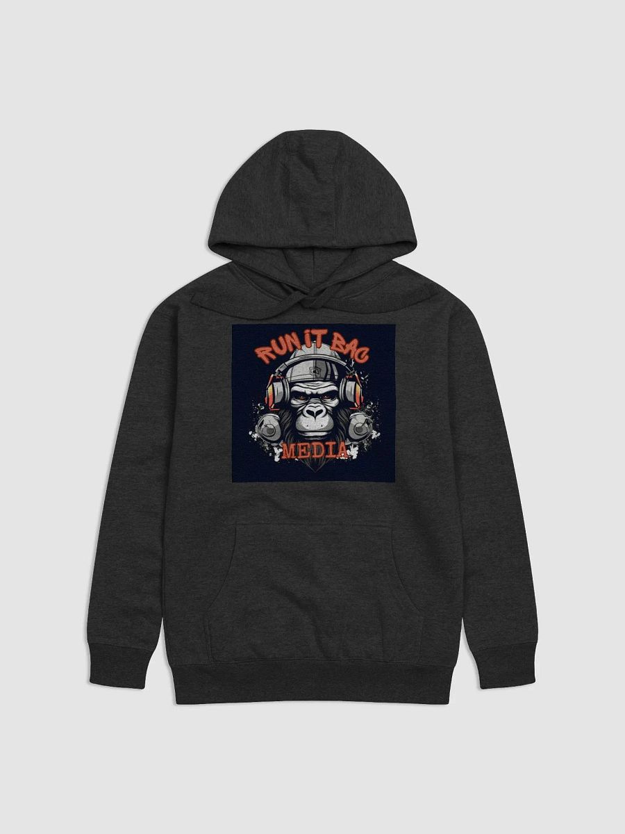 RUN It BAC Media Hoodie Black Logo product image (1)