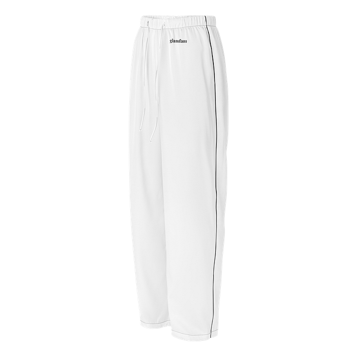 Glamfam White Satin PJ Pants product image (1)