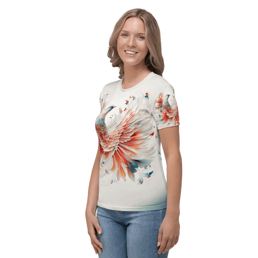 White pheasant T shirt product image (6)