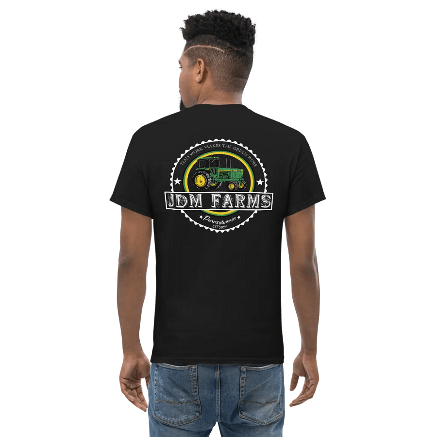 Green Tractor Circle Graphic Unisex T-Shirt product image (4)