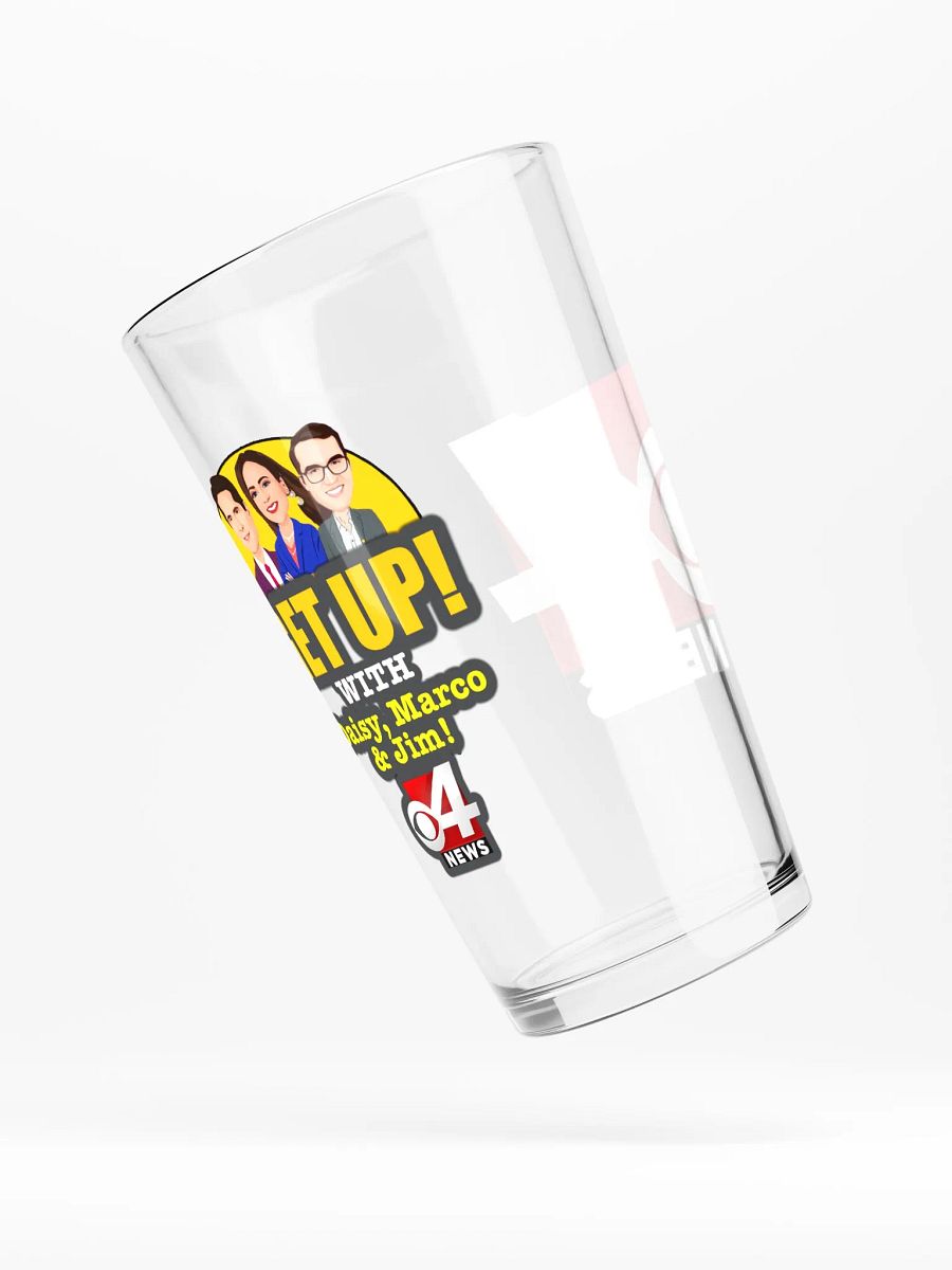 Get Up! With Daisy, Marco & Jim Shaker Pint Glass product image (4)
