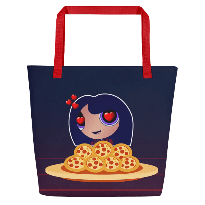Pizza Love Tote Bag - Red/Blue product image (1)