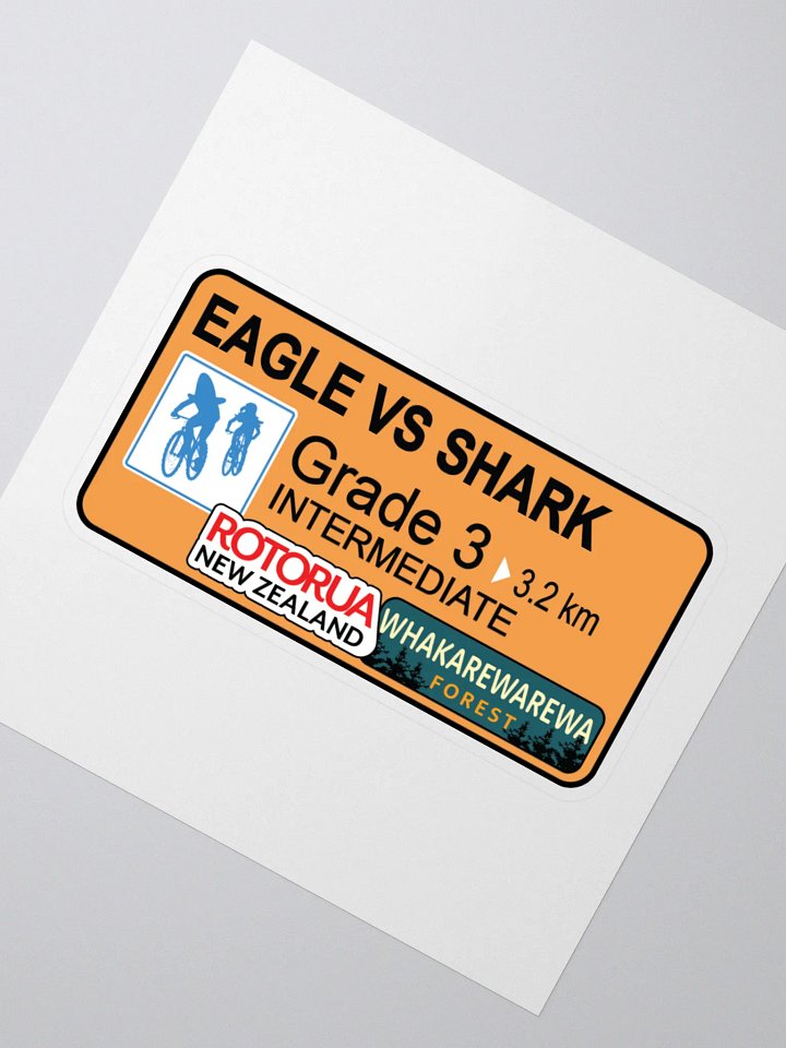 Eagle vs Shark Biking Route Sticker product image (2)