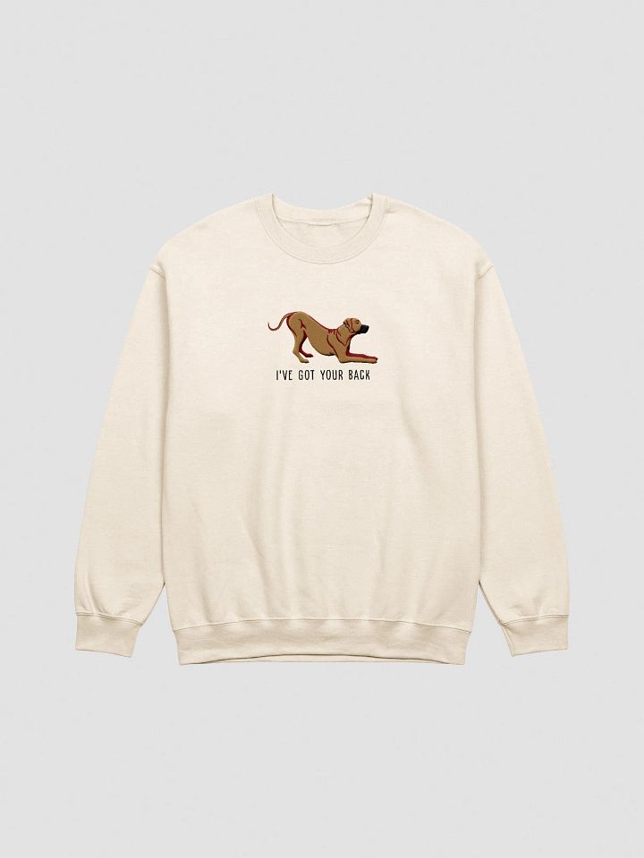 I've Got Your Back Sweatshirt (Embroidered) of a Rhodesian Ridgeback(Tan) product image (13)