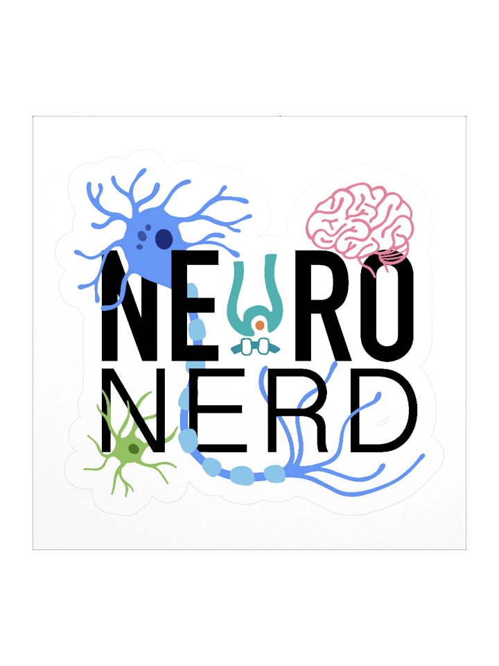 Neuro Nerd Kiss Cut Sticker product image (1)