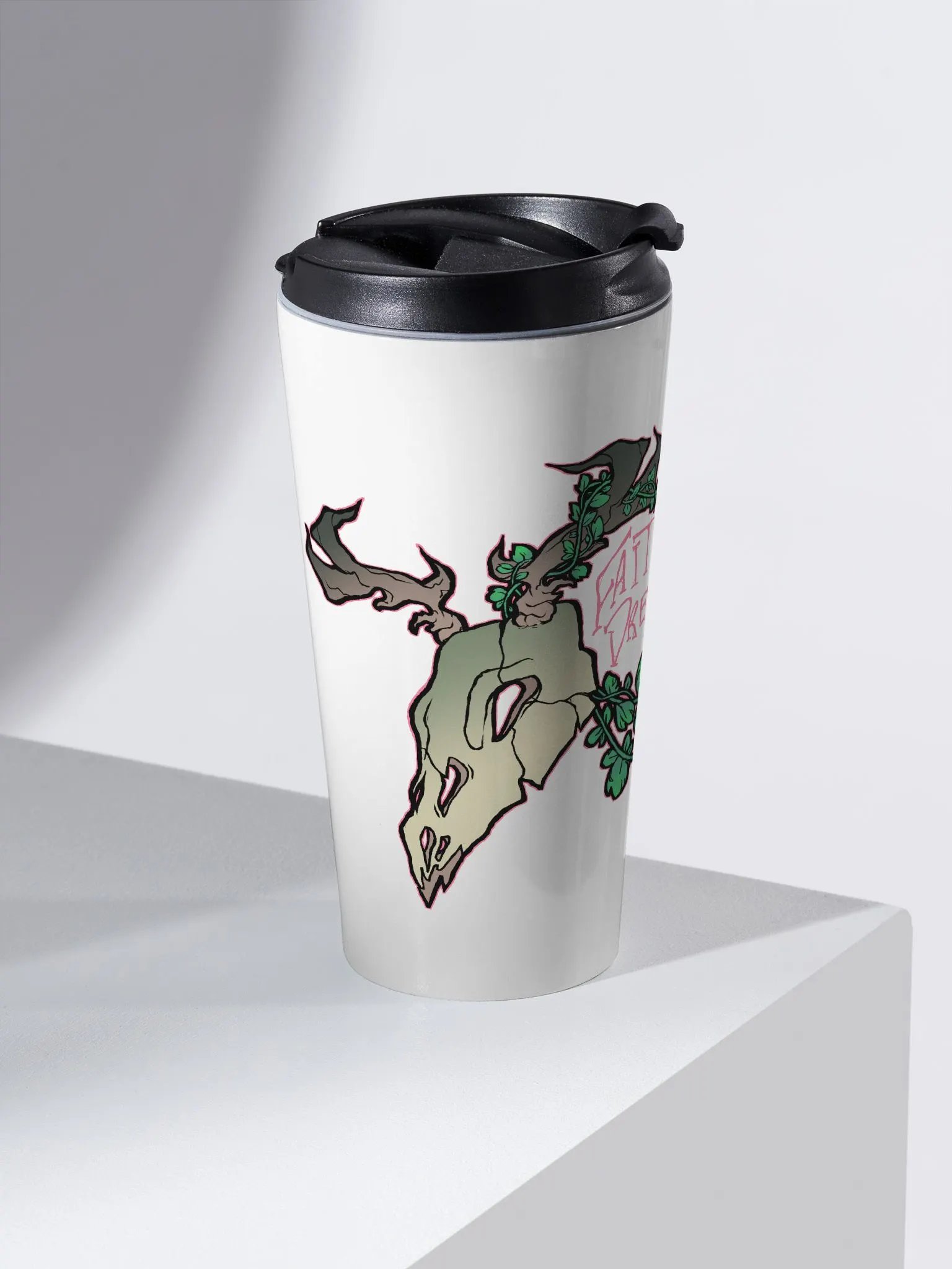 Faithless logo stainless steel travel mug product image (2)