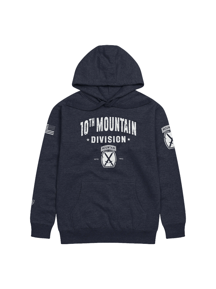 10th Mountain Division - The Mountaineers "Distressed" Hoodie product image (4)