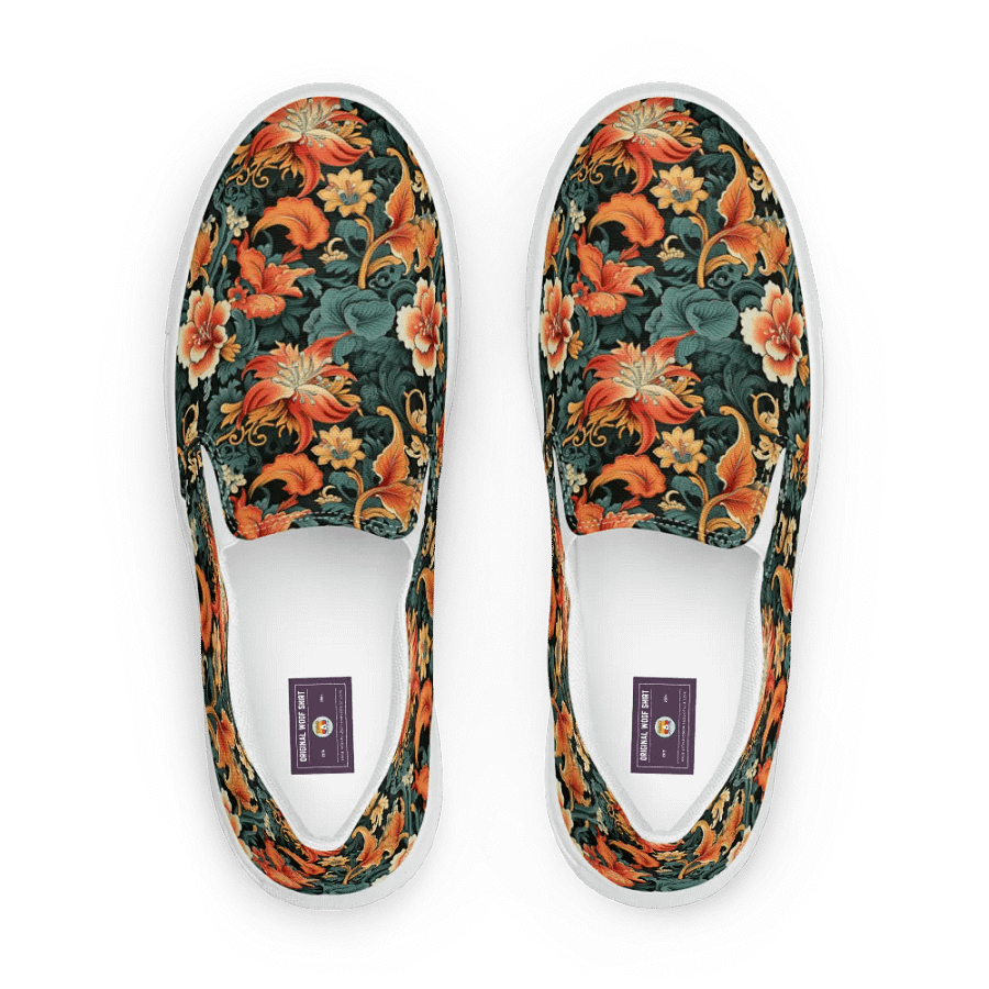 Sunset Flowers | Women's Slip-On Canvas Shoes product image (1)