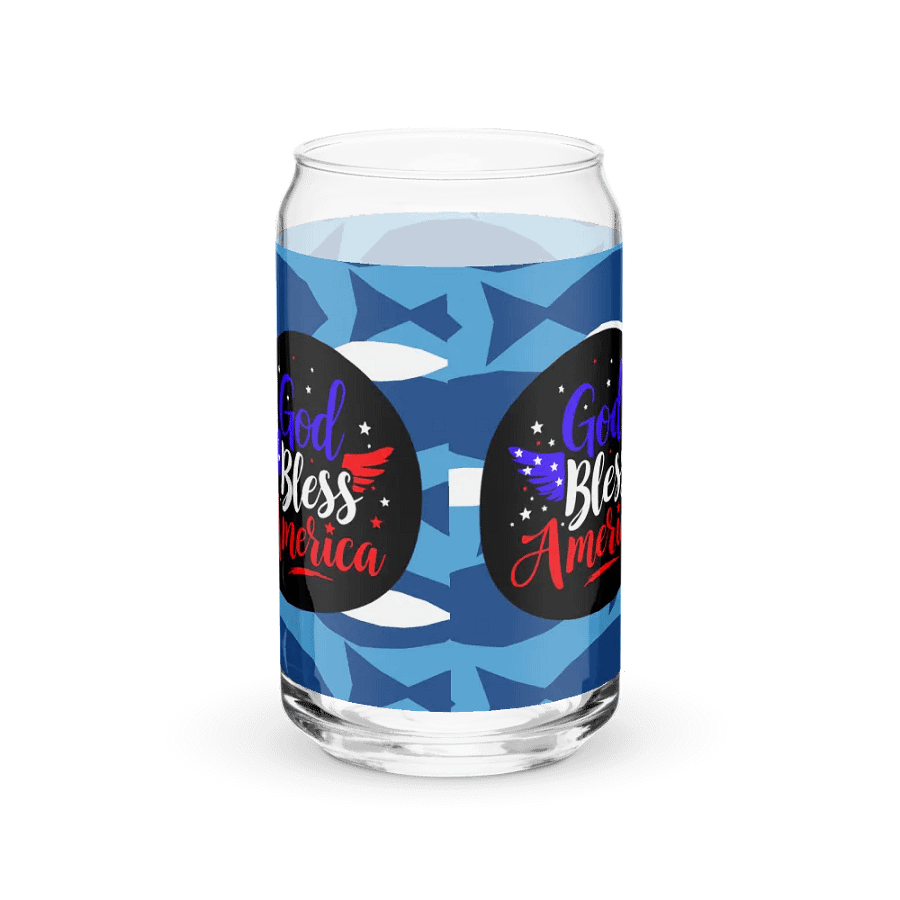 Can-Shaped Glass: God Bless America product image (6)