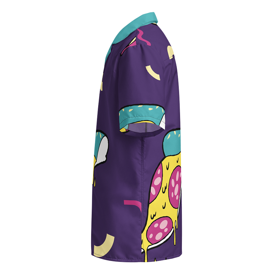 Zabu Tropical Breeze Purple Pizza Hawaiian Shirt product image (5)