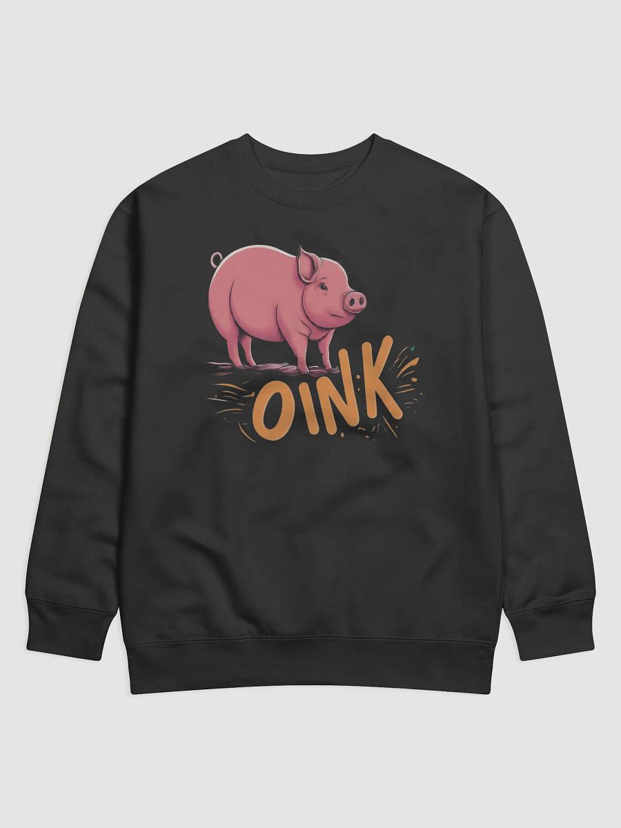 OINK Cartoon Pig Premium Sweatshirt product image (1)