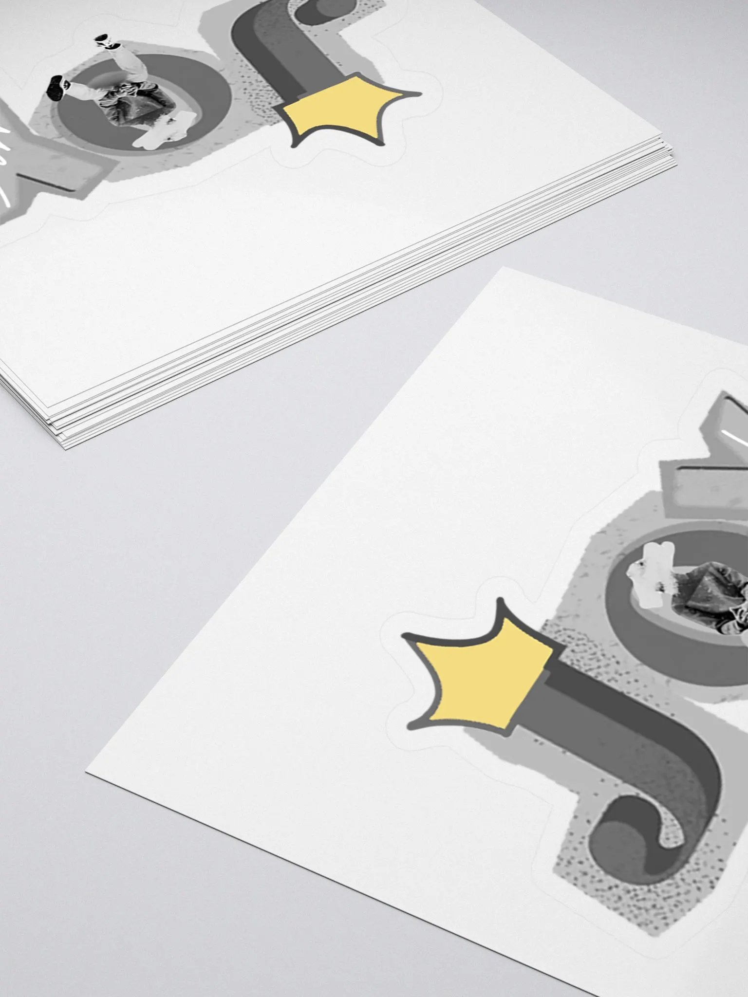 JOY Monochrome Kiss Cut Stickers product image (4)