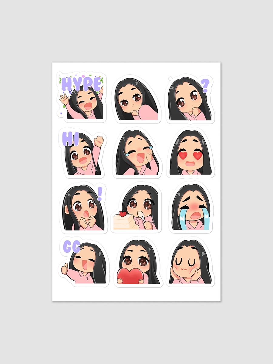 Emotes Sticker Sheet Ver. 1 product image (1)
