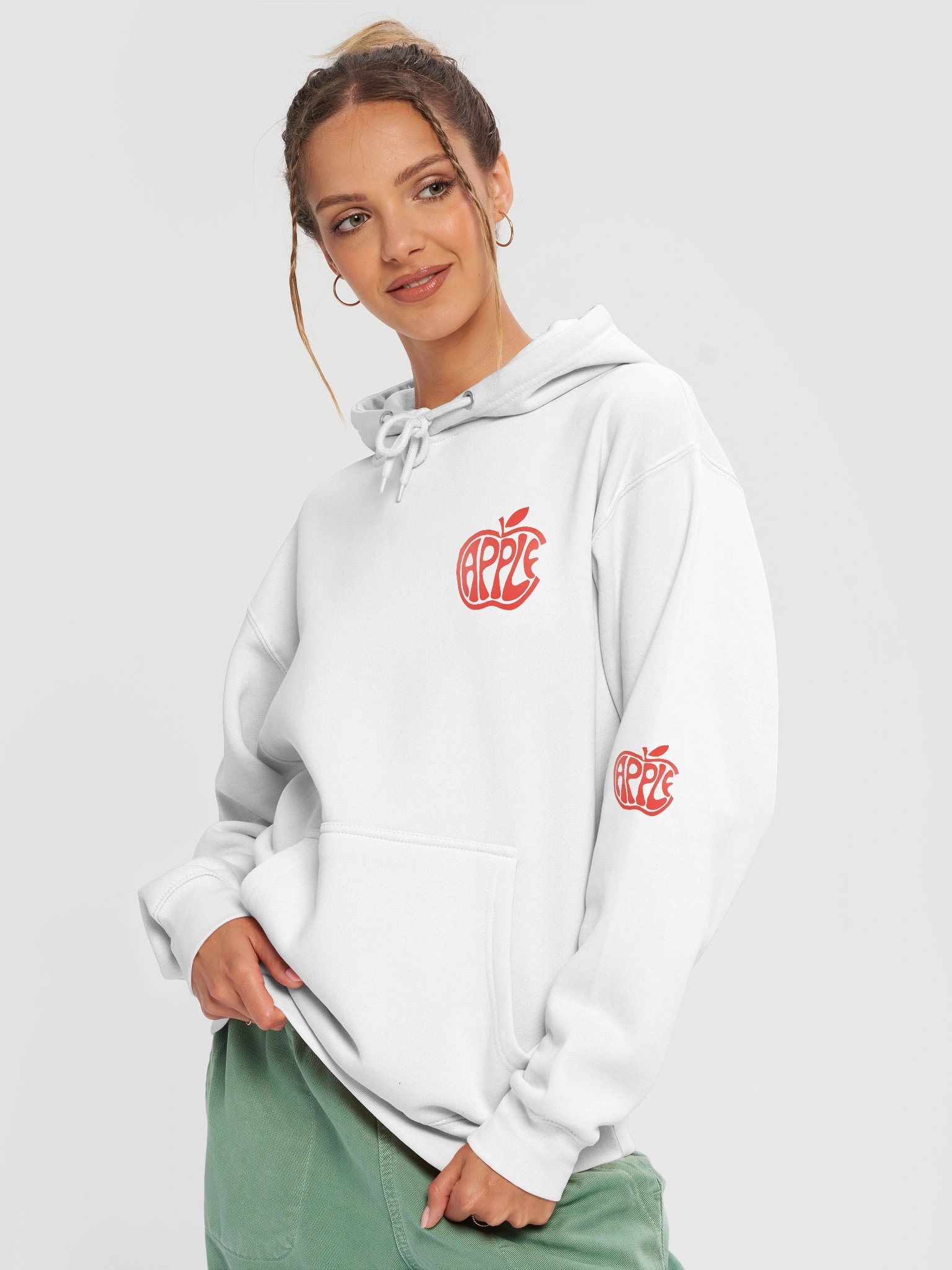 Stylized Apple Trio Unisex Hoodie product image (1)