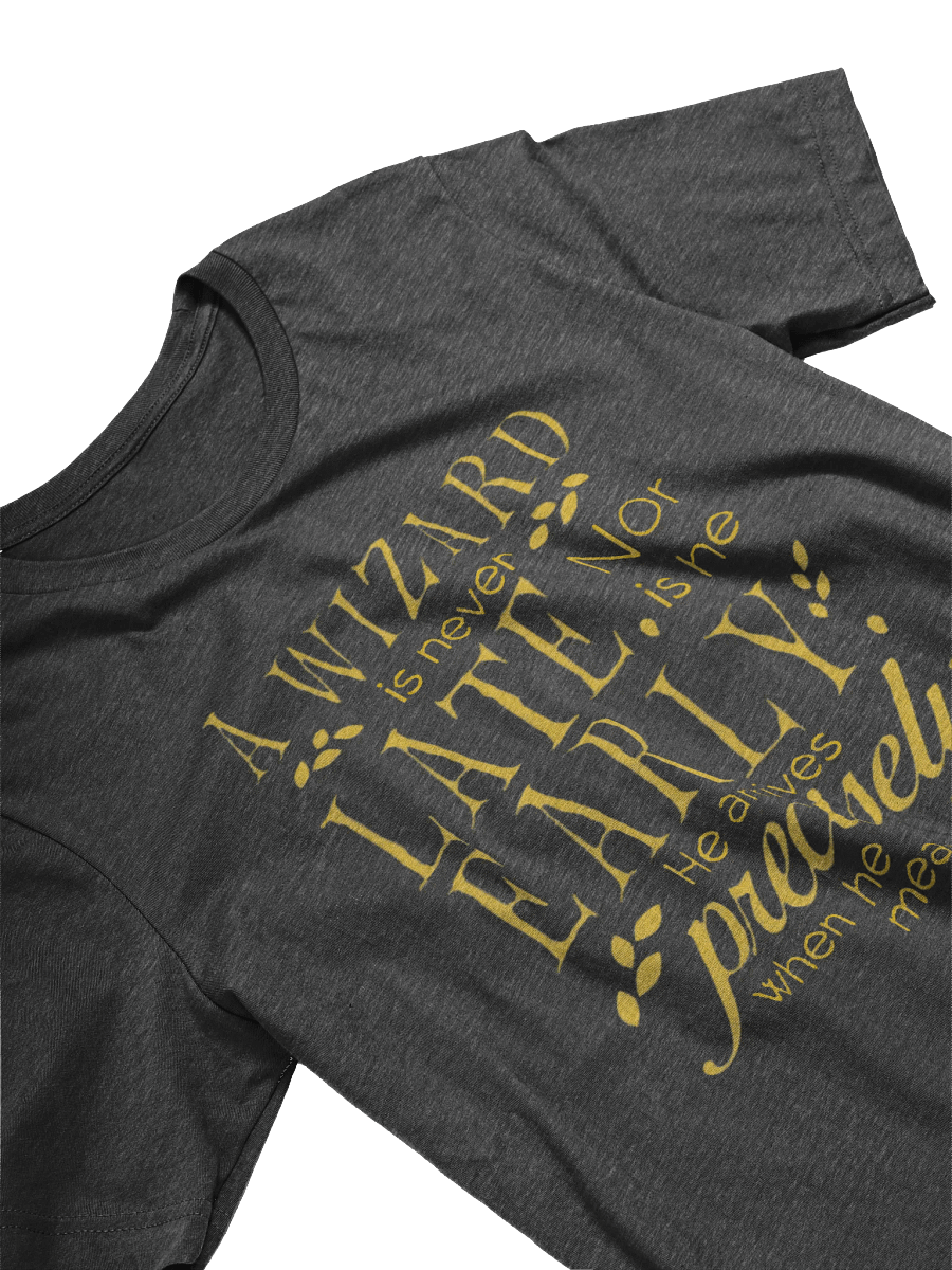 Never Late Wizard T-shirt product image (11)