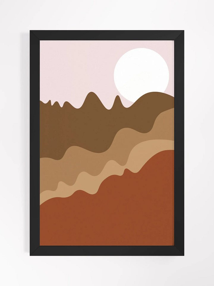 Sunset Waves Framed Art Poster product image (1)