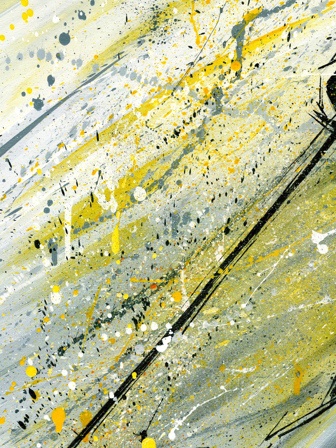 Raw Skiing (Yellow) - Original Painting product image (8)