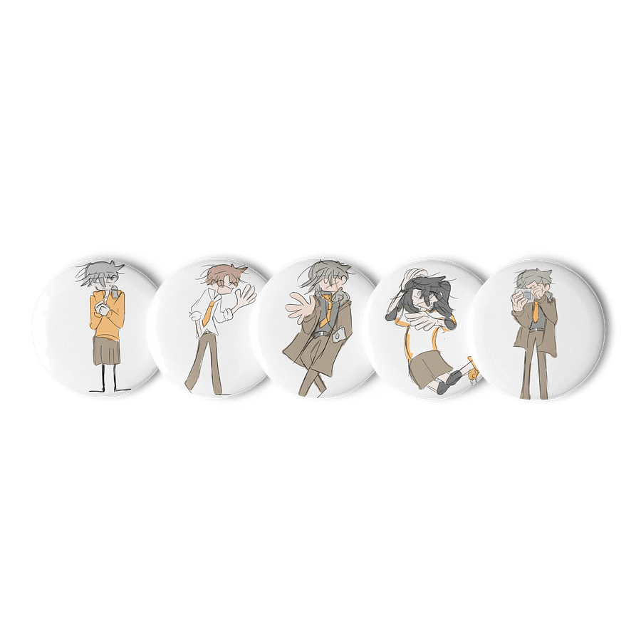 Waku waku high school student Pin buttons part 2 product image (1)
