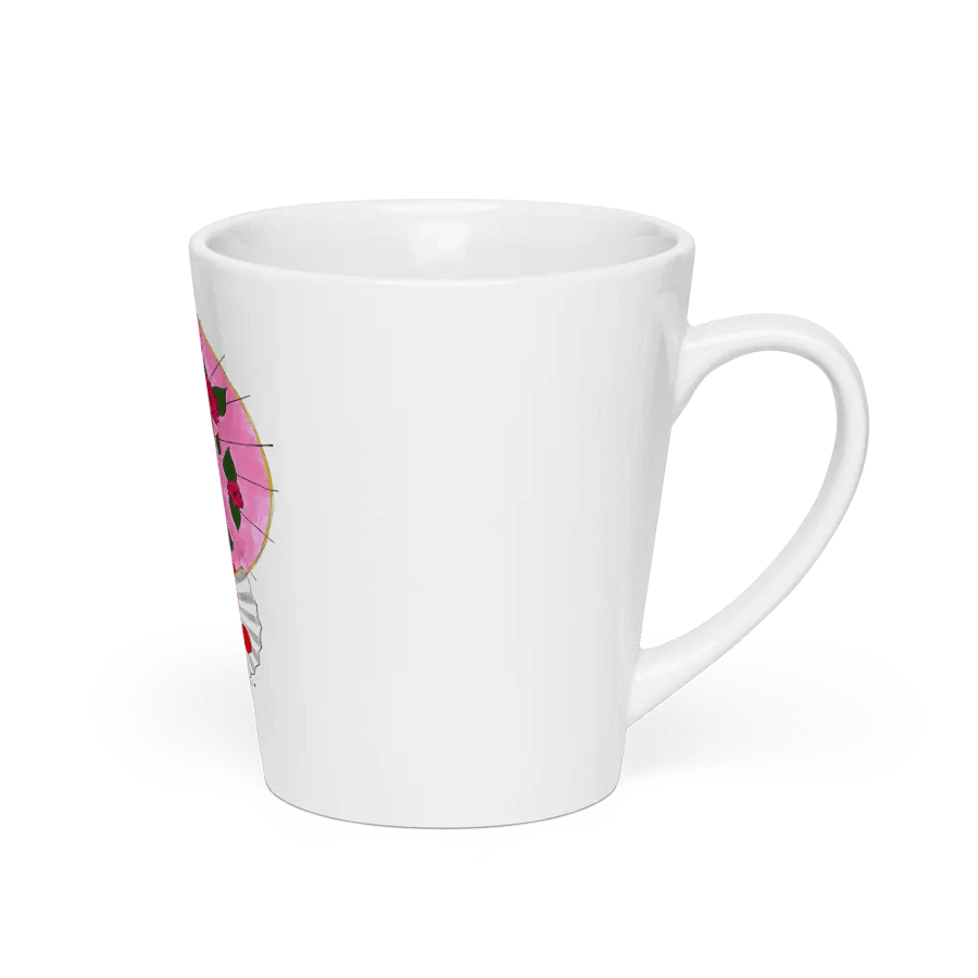 Japanese Geisha (art by Dina R.) acrylic painting - Latte Mug product image (2)