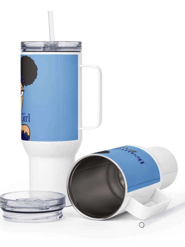 Beautiful Brown Girl Vanilla Travel Mug product image (6)