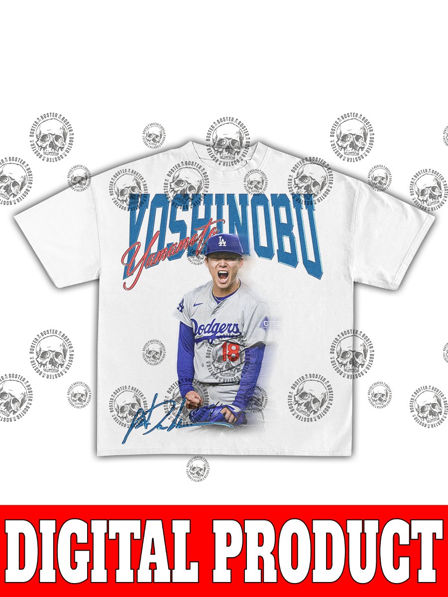 YOSHINOBU Yamamoto Signature Vintage Bootleg Digital T-Shirt product image (2)