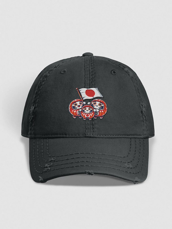 Daruma Trio Japanese Flag Dad Hat product image (1)