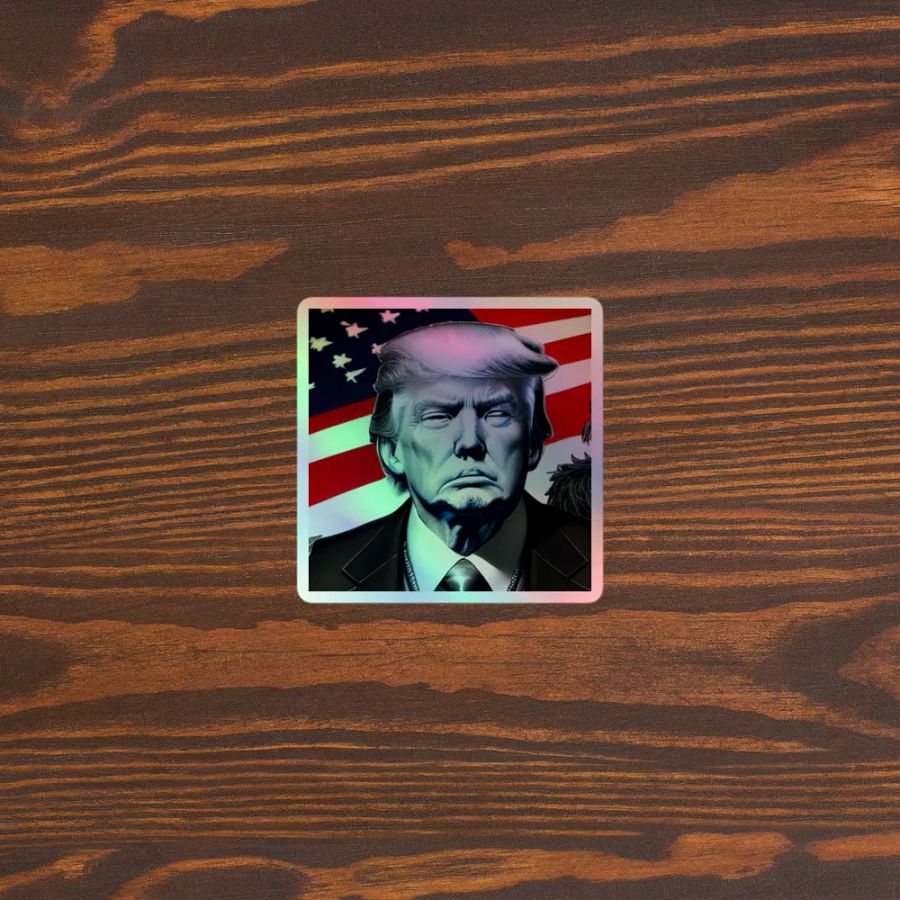 Patriotic Visionary Holographic Sticker product image (5)