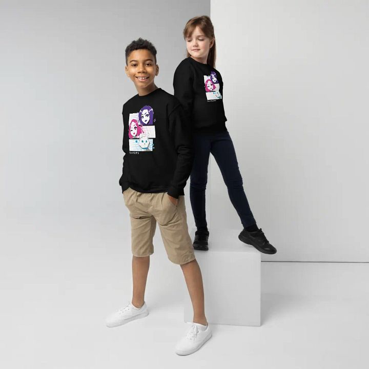 Alex y Tely Youth Anime Sweatshirt product image (1)