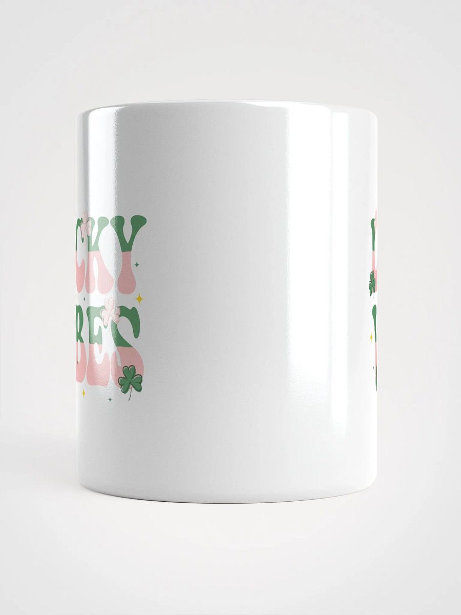 Lucky Vibes White Glossy Mug product image (3)