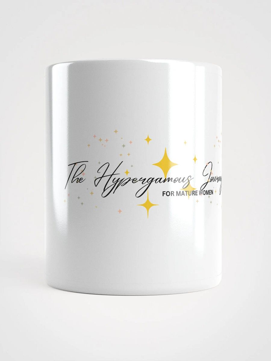 The Hypergamous Journey Gold Stars White Glossy Mug product image (1)