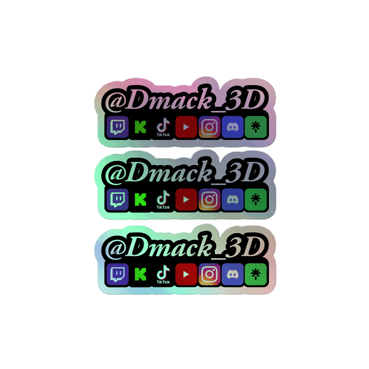 Sticker, Dmack3D, Holo product image (2)