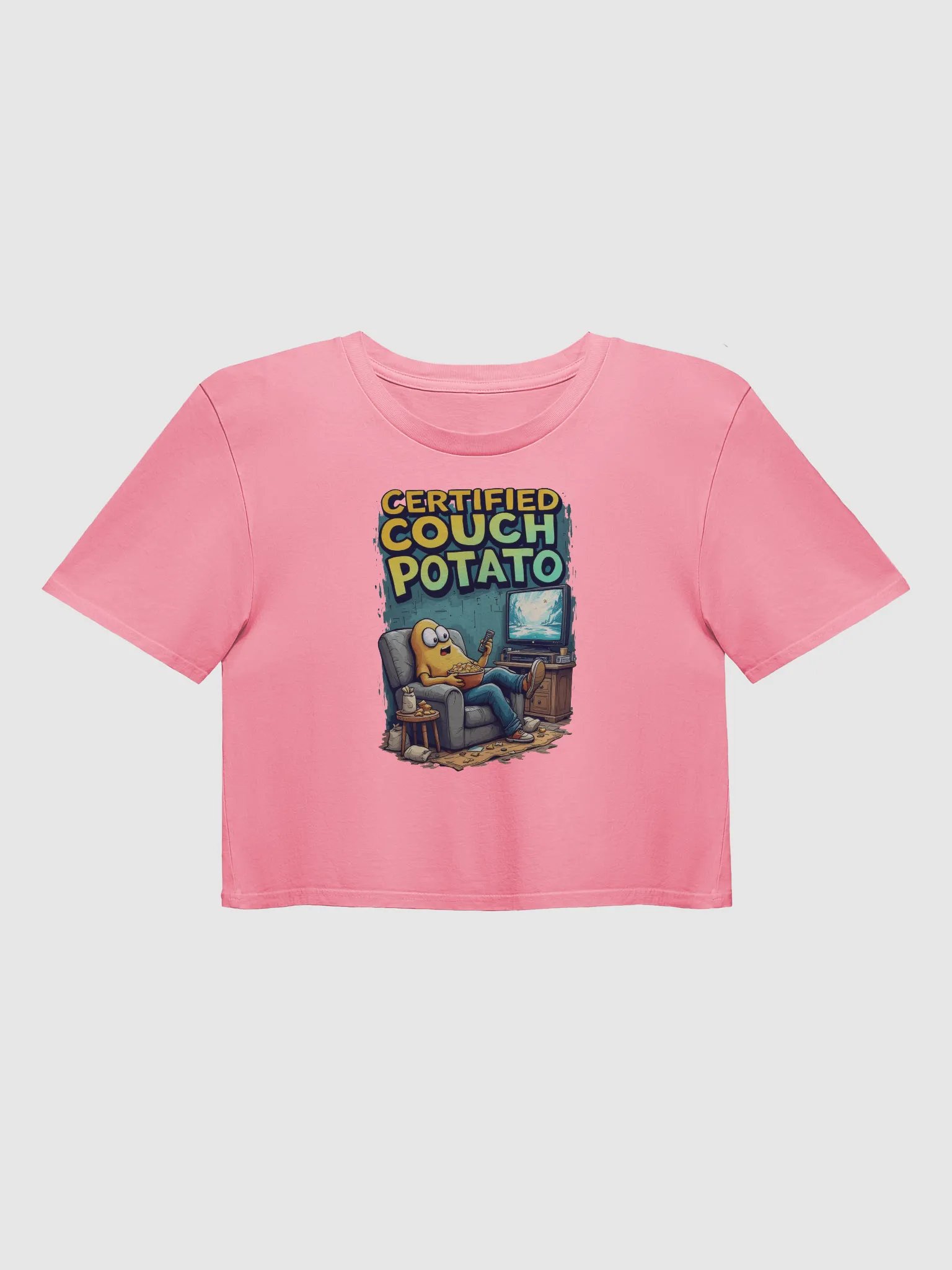 Certified Couch Potato Crop Top product image (3)
