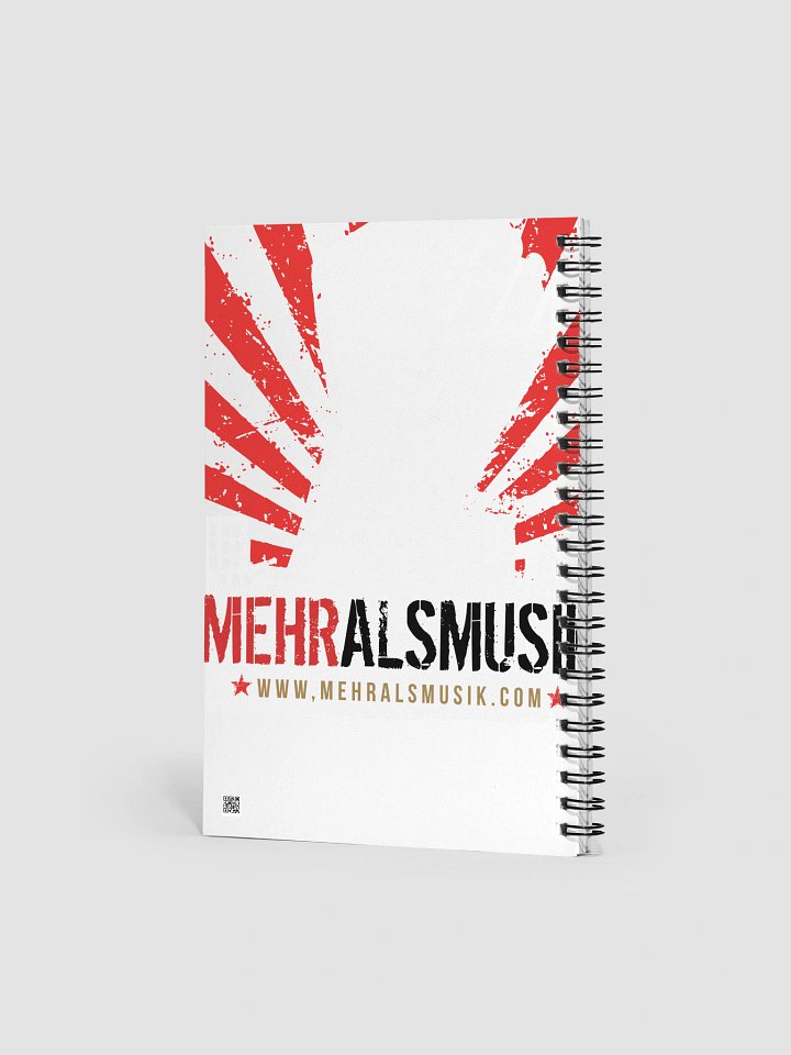 Spiralgebundenes Notizbuch mit Mehralsmusik logo– Vorder- und Rückseite bedruckt product image (2)