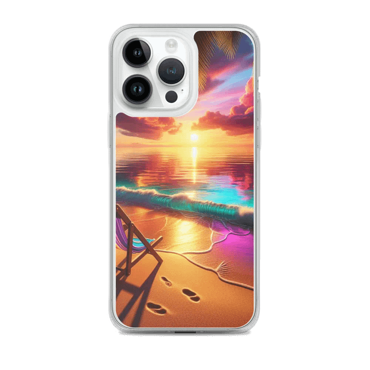 Tropical Sunset MagSafe® Clear Case |AI Design product image (2)