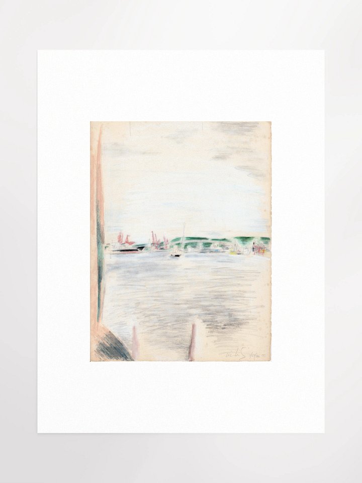 Elliot Bay from the Edgewater, Seattle WA 03.27.86 Print product image (1)