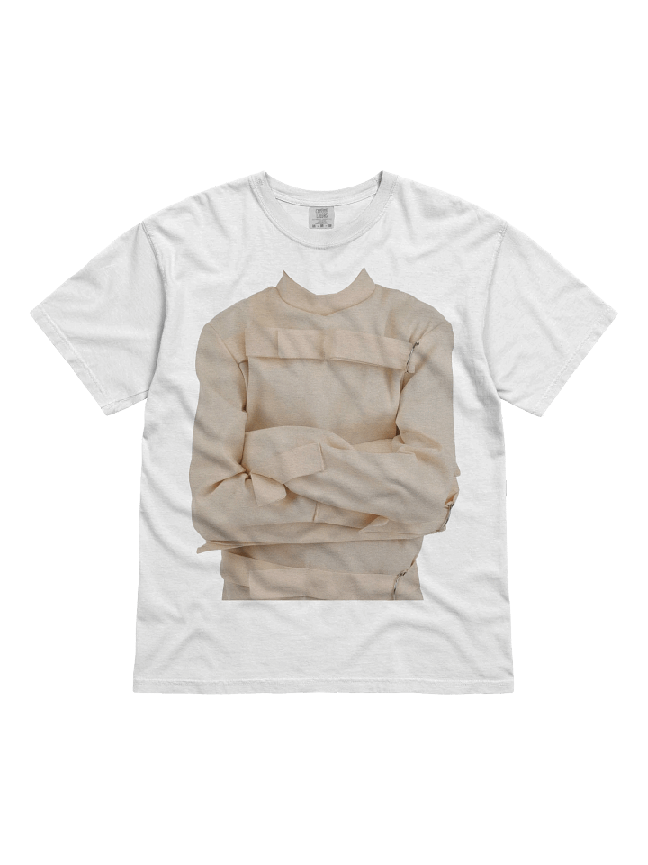 The @nathyn.trees Bat-shit Crazy Straight Jacket T in White product image (1)