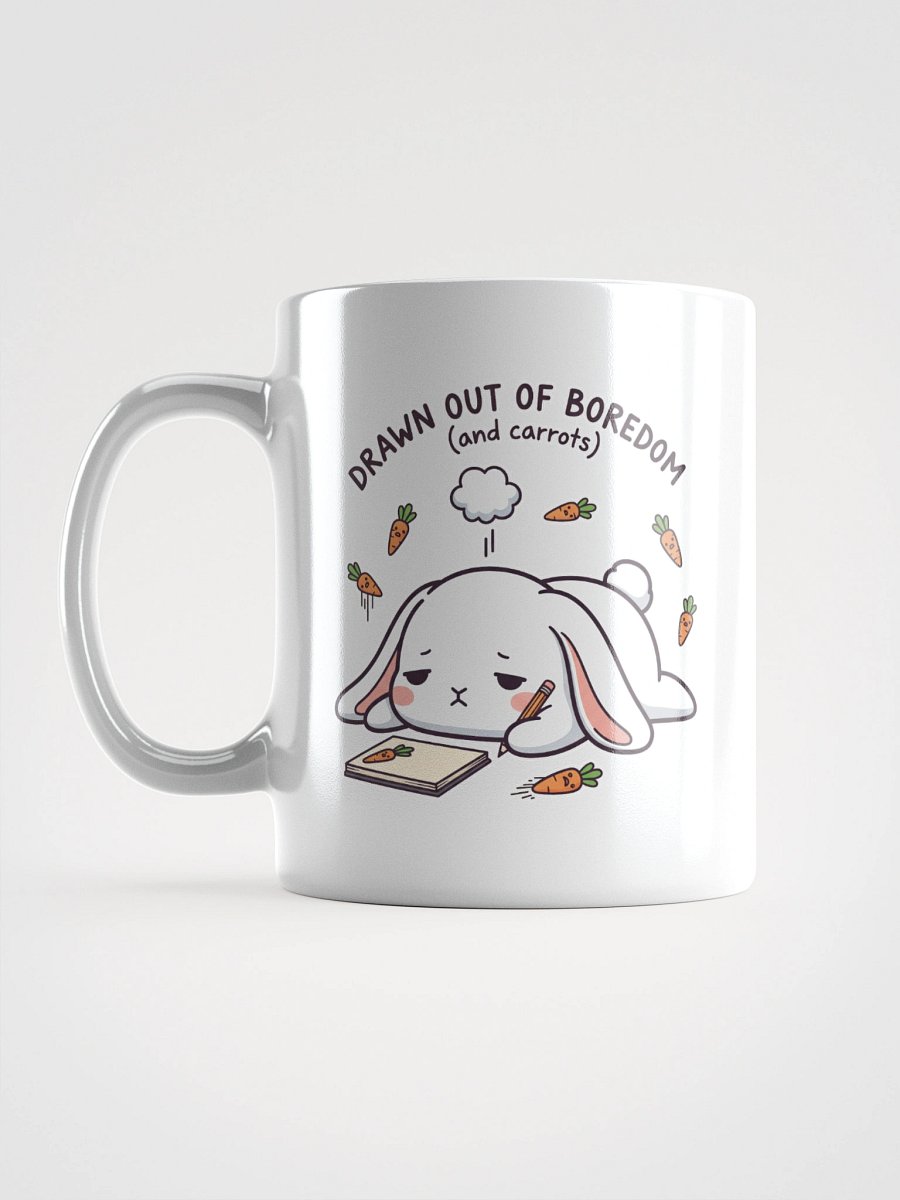 Bored Bunny Artist White Glossy Mug product image (1)