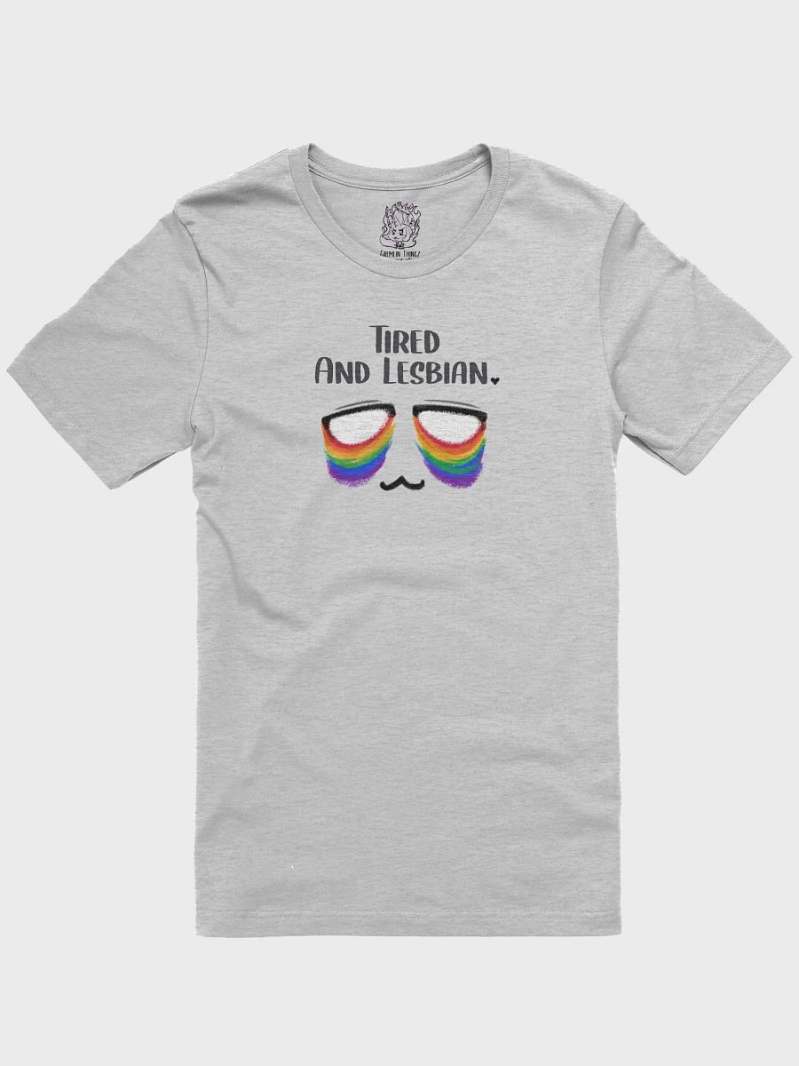 Tired and Lesbian -Rainbow Eyebag Classic Fit TShirt product image (1)
