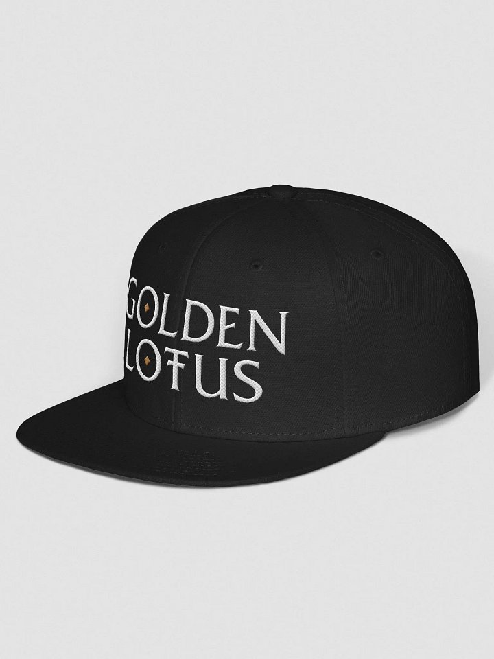 Golden Lotus ~ Embroidered Snapback product image (2)