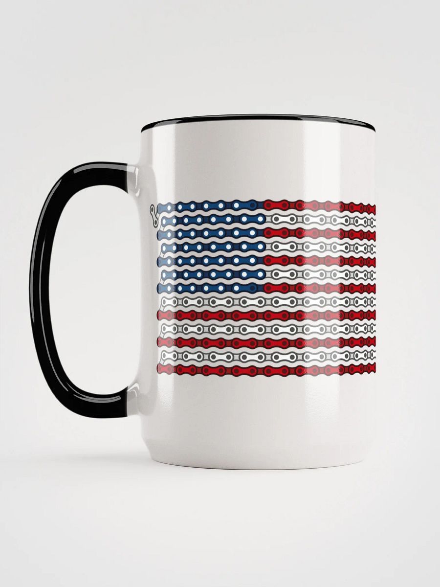 USA 50 States Bike Chain Flag Coffee Mug product image (3)