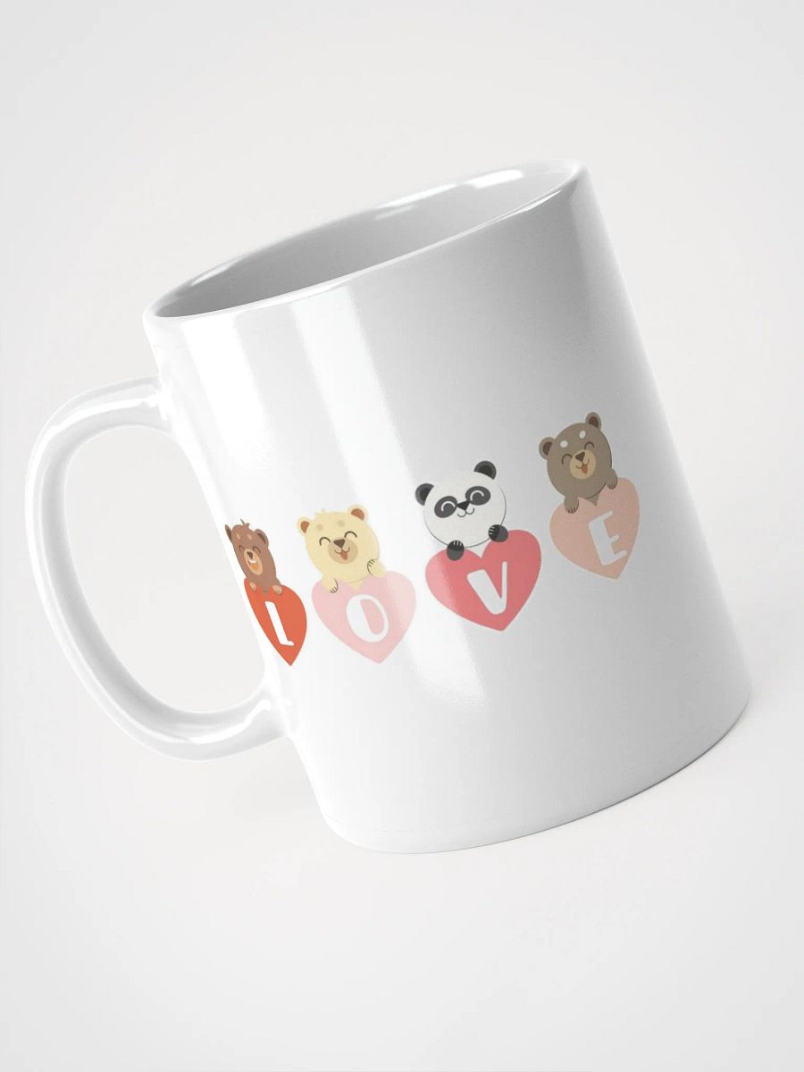 White Glossy Mug Cute Bears product image (3)