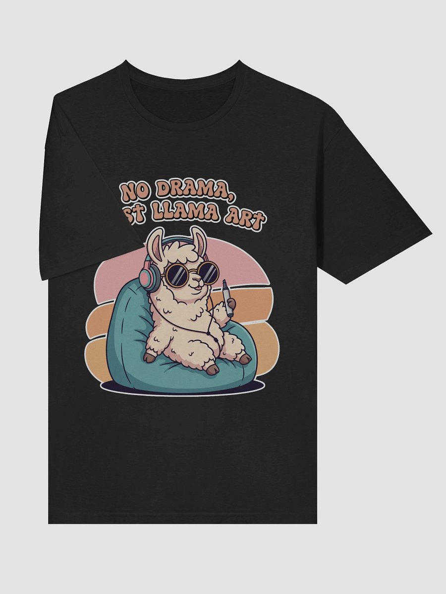 Chill Llama with Marker Unisex T-Shirt product image (5)