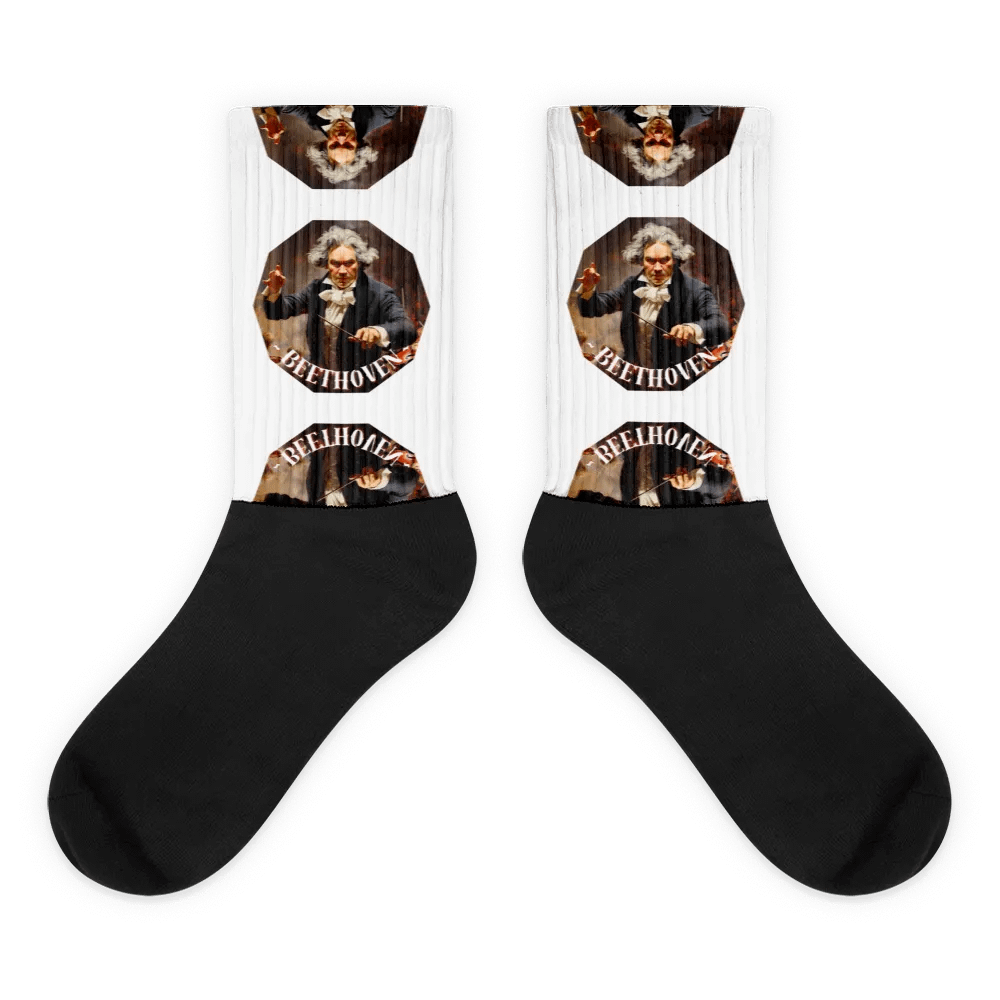 Ludwig van Beethoven - Oil Painting Portrait | Socks product image (1)