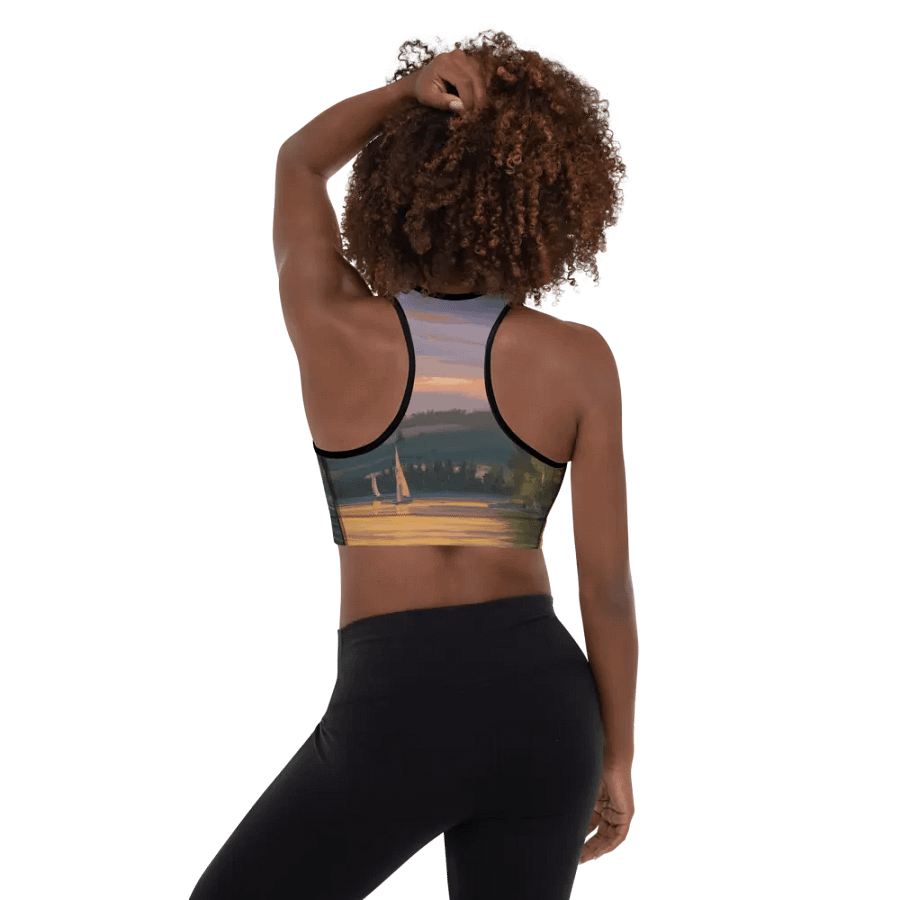 Sunset Lake Sailing, Sports Bra product image (5)