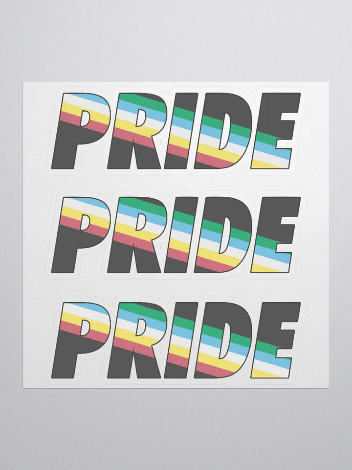 Disability Pride x3 bubble free stickers product image (1)