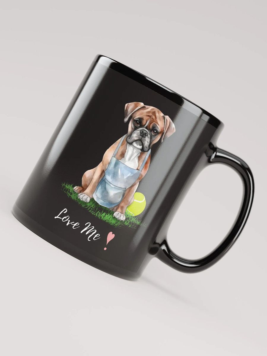 Apron Dog Black Glossy Mug product image (7)