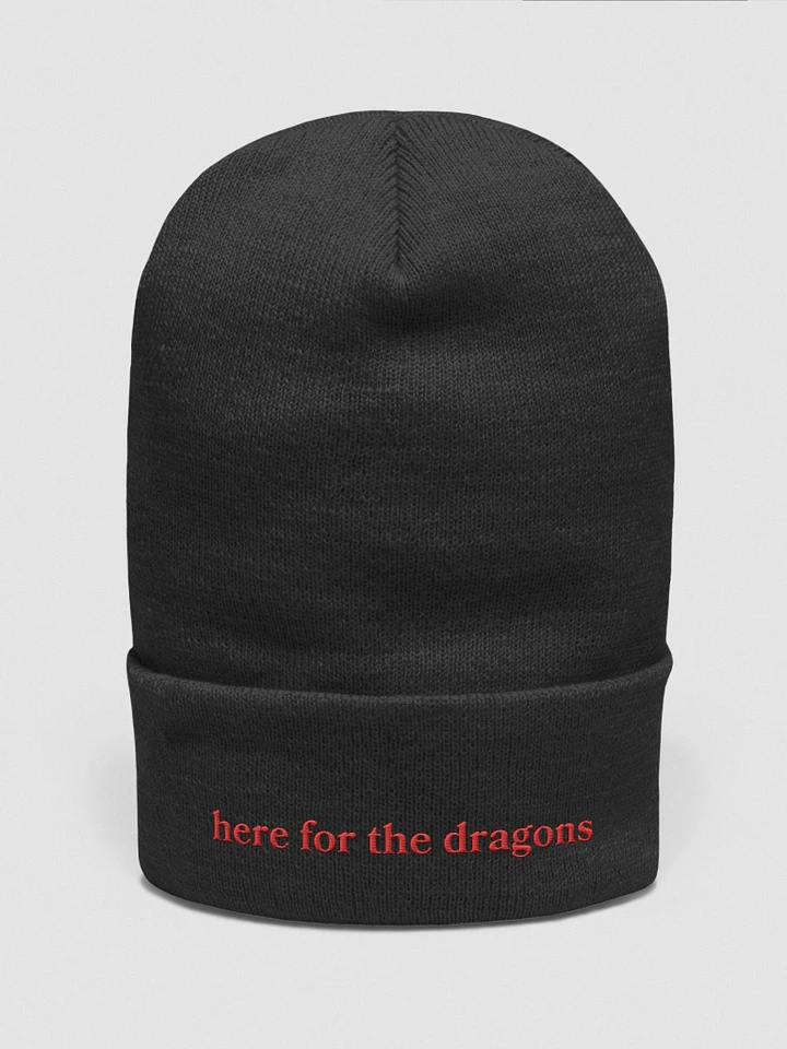 Here For The Dragons Embroidered Beanie product image (3)