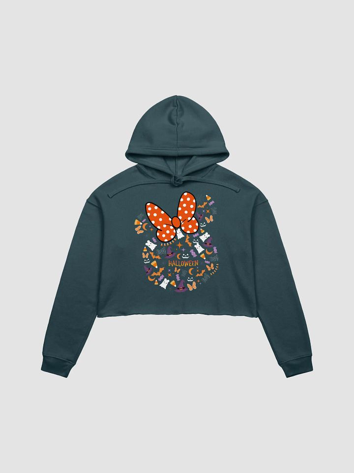 Disney Halloween Minnie Mosaic Crop Hoodie. product image (2)
