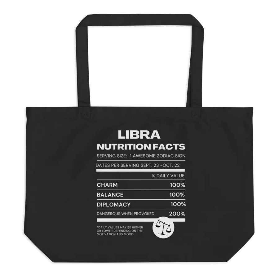 Libra Nutrition Facts Tote product image (3)